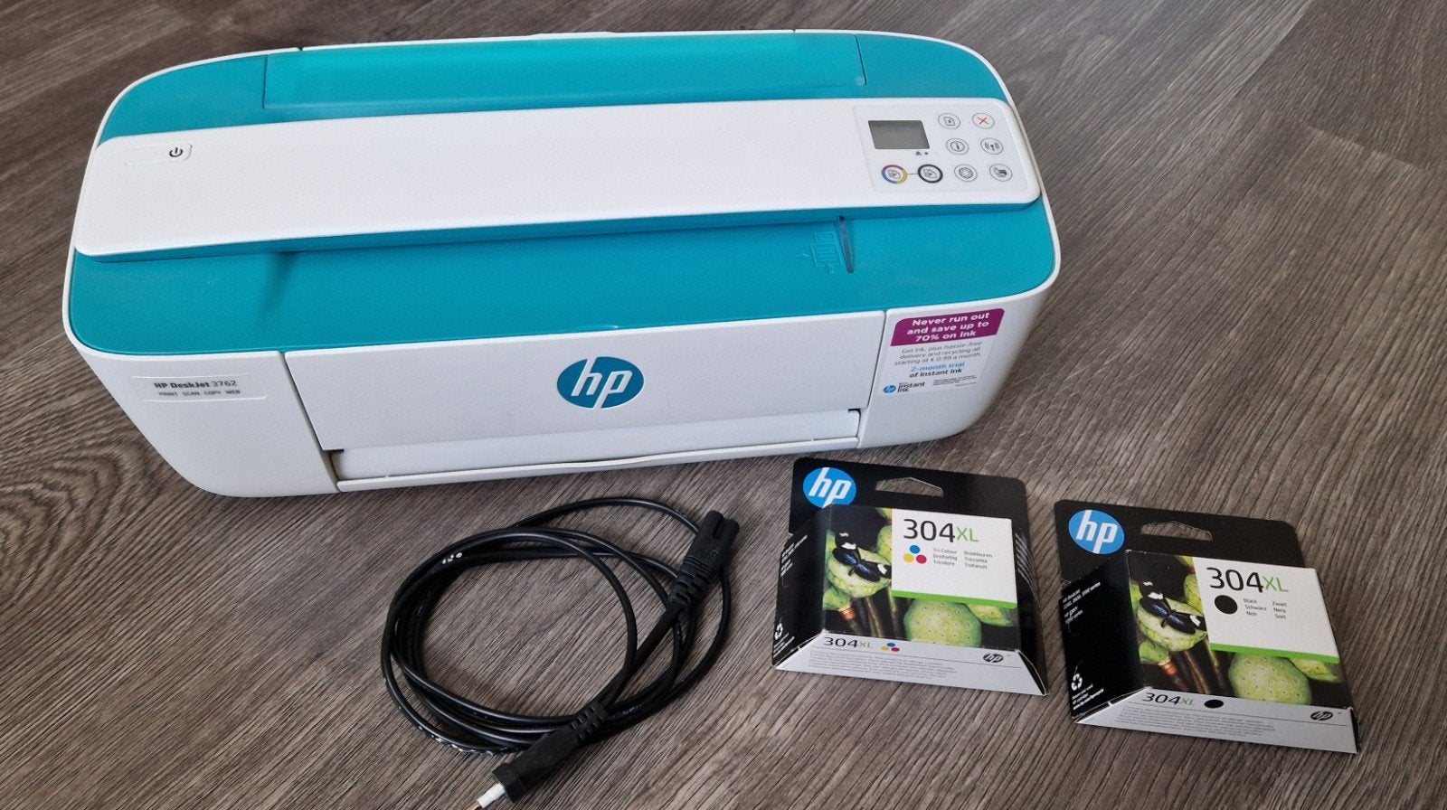 HP3762 + originele cartridges 304XL, Ophalen of Verzenden, Zo goed als nieuw, Printer, HP Deskjet