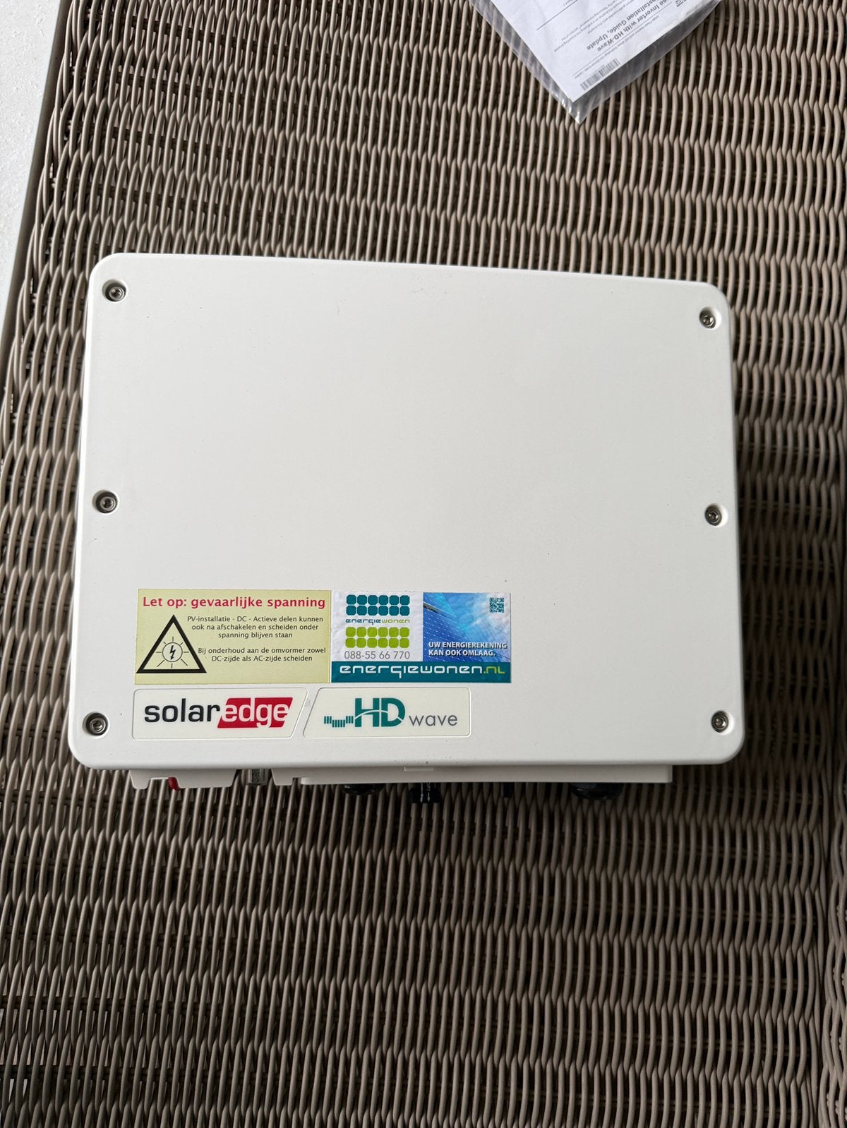 SolarEdge HD Wave 1 fase SE3000H 3K, Ophalen of Verzenden, Zo goed als nieuw, Omvormer