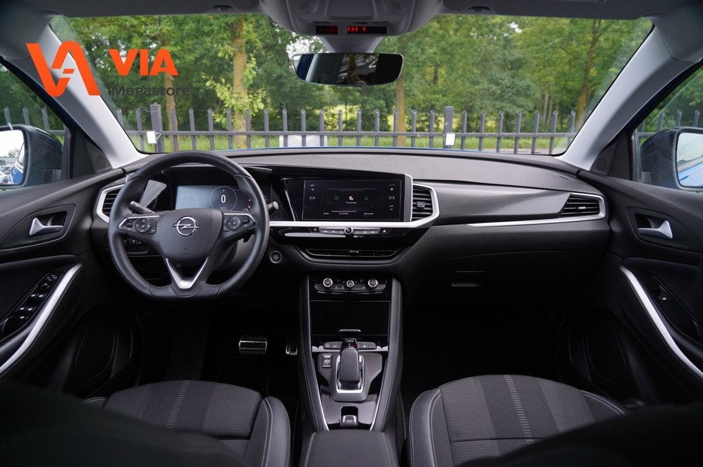 Opel Grandland (X) 1.6 PHEV | GS-Line | PDC | Climate | Adap, Auto's, Opel, 4 cilinders, Met garantie (alle), Blauw, Leder en Stof
