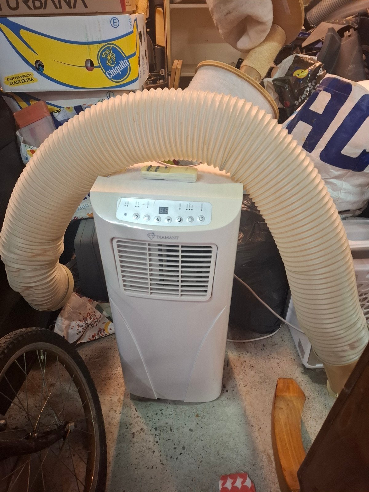 Diamant Mobiele Airco 9000 BTU - Energieklasse A, Witgoed en Apparatuur, Airco's, Ophalen, Gebruikt, Minder dan 60 m³, Energieklasse A of zuiniger
