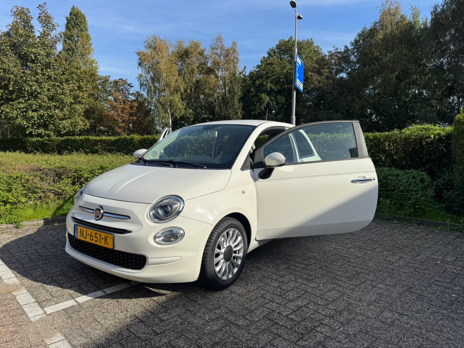 Foto 3 van Fiat 500 0.9 TwinAir TURBO 80 pk | Wit | 2017 | Nieuwe APK