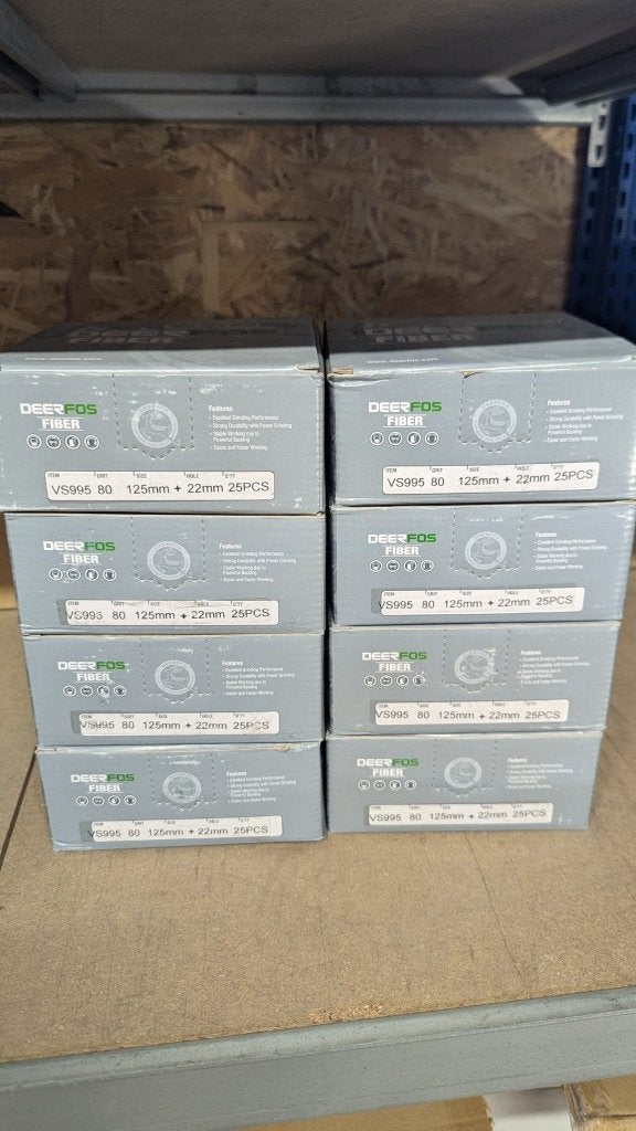 Restpartij 200 stuks Keramische fiberschijven 125 mm P80, Ophalen of Verzenden, Nieuw, Minder dan 600 watt, Bandschuurmachine