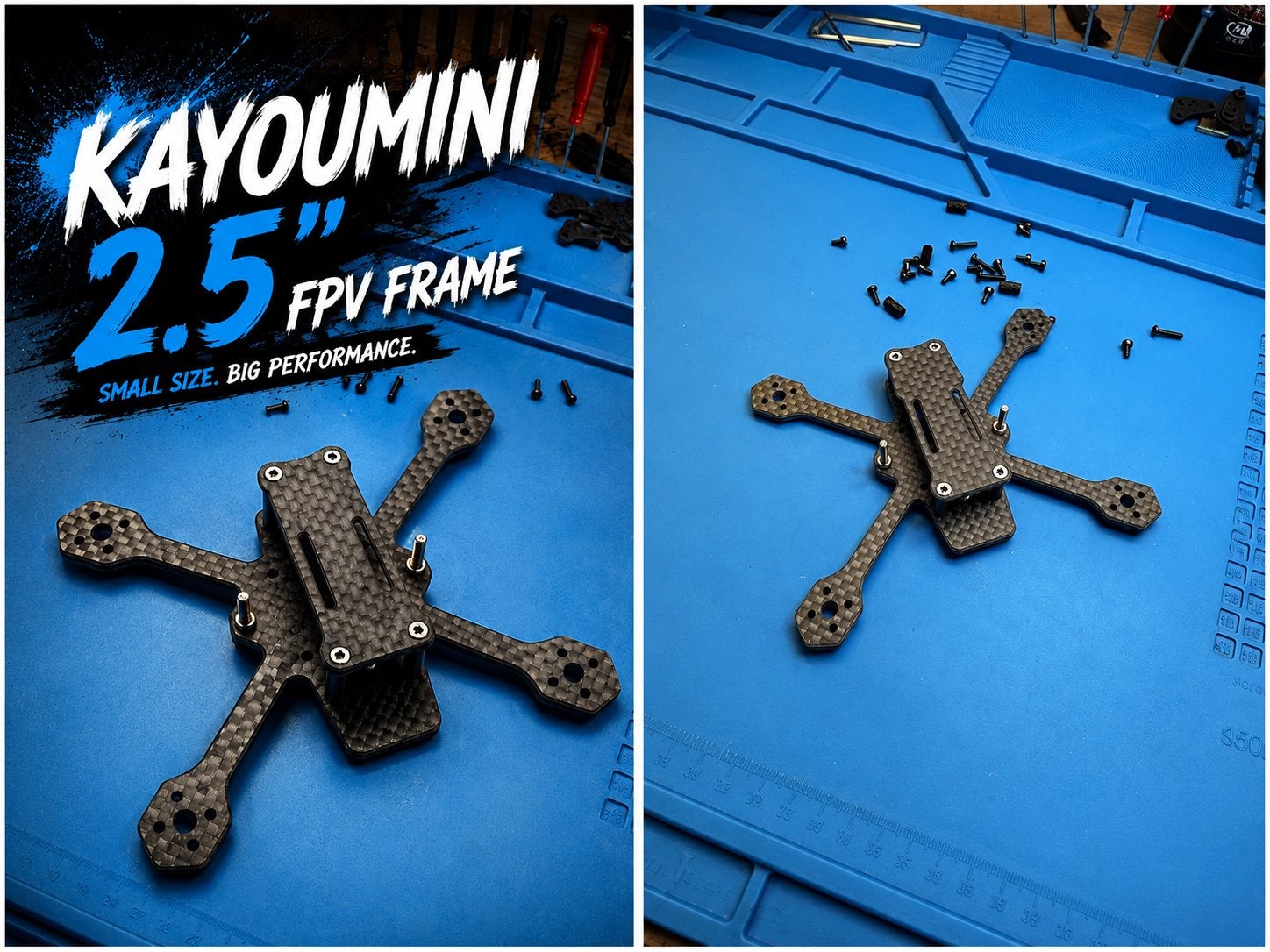 Kayoumini 2.5 inch FPV drone frame - Nieuw, Ophalen of Verzenden, Zo goed als nieuw