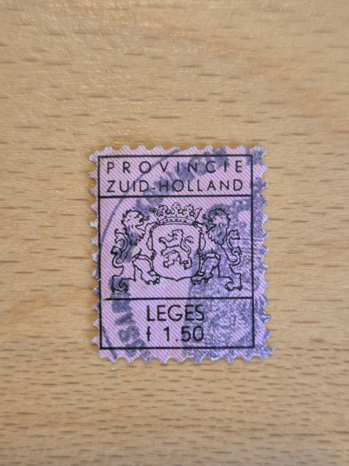 Leges provincie Zuid-Holland, Postzegels en Munten, Postzegels | Nederland, Ophalen of Verzenden, Gestempeld