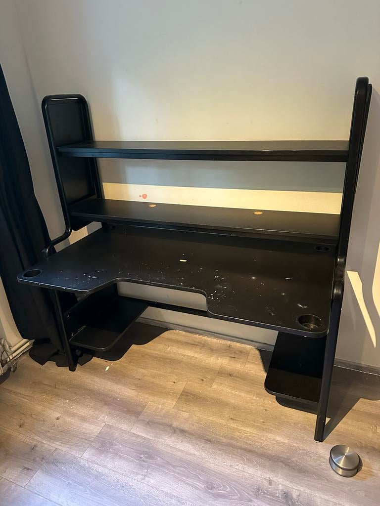 Zwart ikea Gamingbureau, Auto diversen, Automatten, Zo goed als nieuw, Ophalen