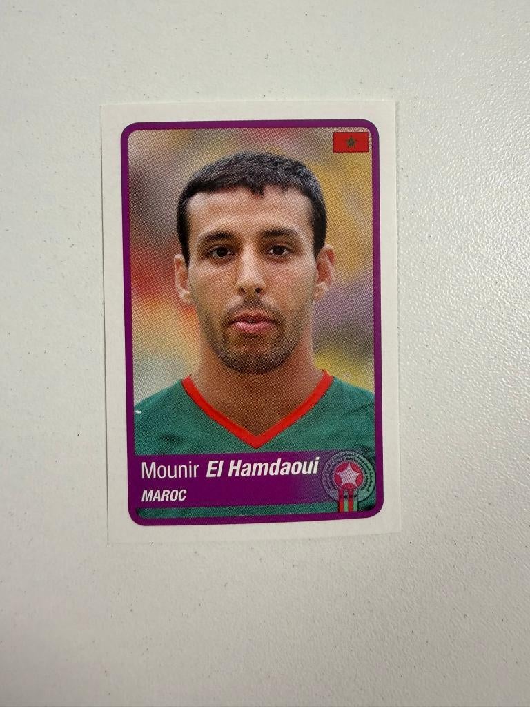 61 Mounir El Hamdaoui Panini Africa Cup 2010 Sticker, Verzamelen, Ophalen of Verzenden, Nieuw, Buitenlandse clubs, Poster, Plaatje of Sticker