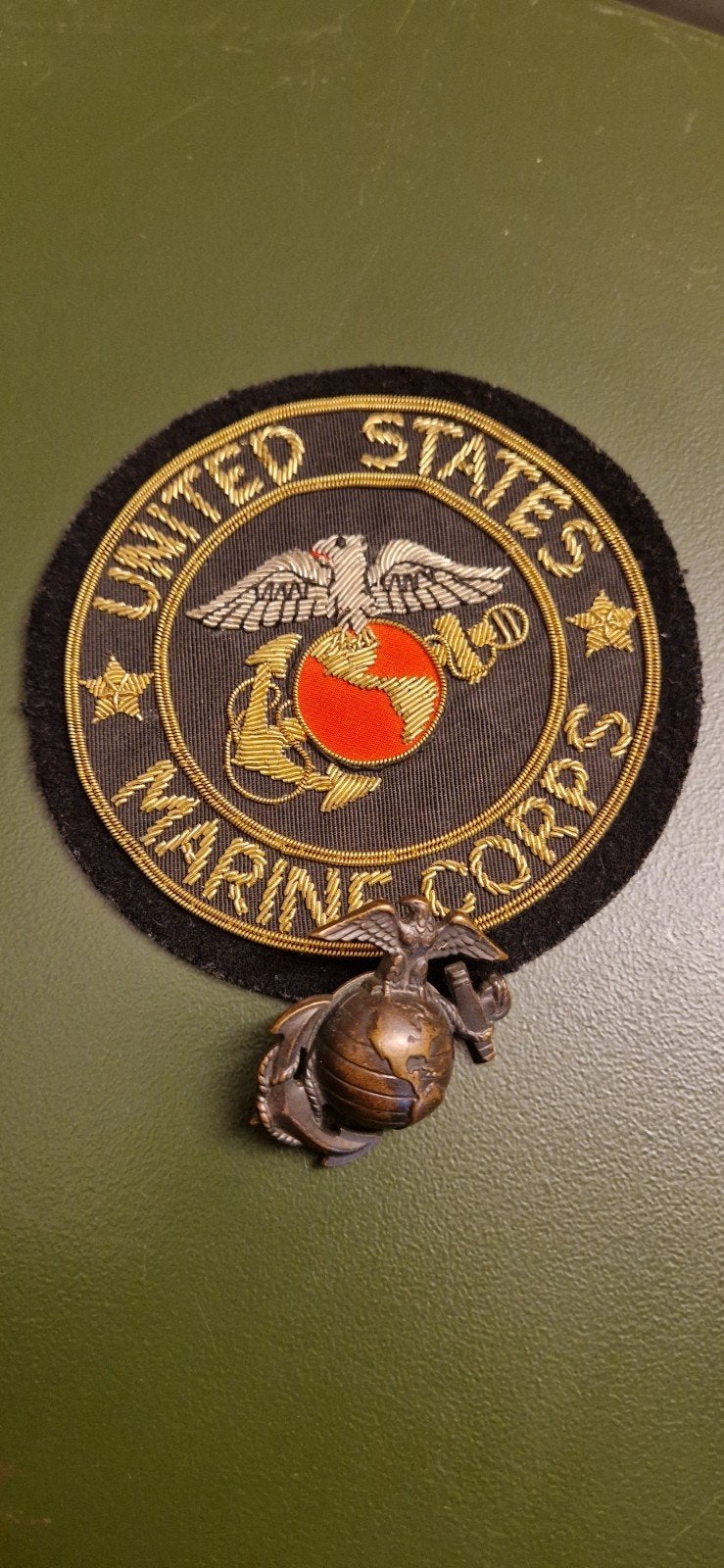 badge Marine korps US, Ophalen of Verzenden, Marine, Amerika, Embleem of Badge