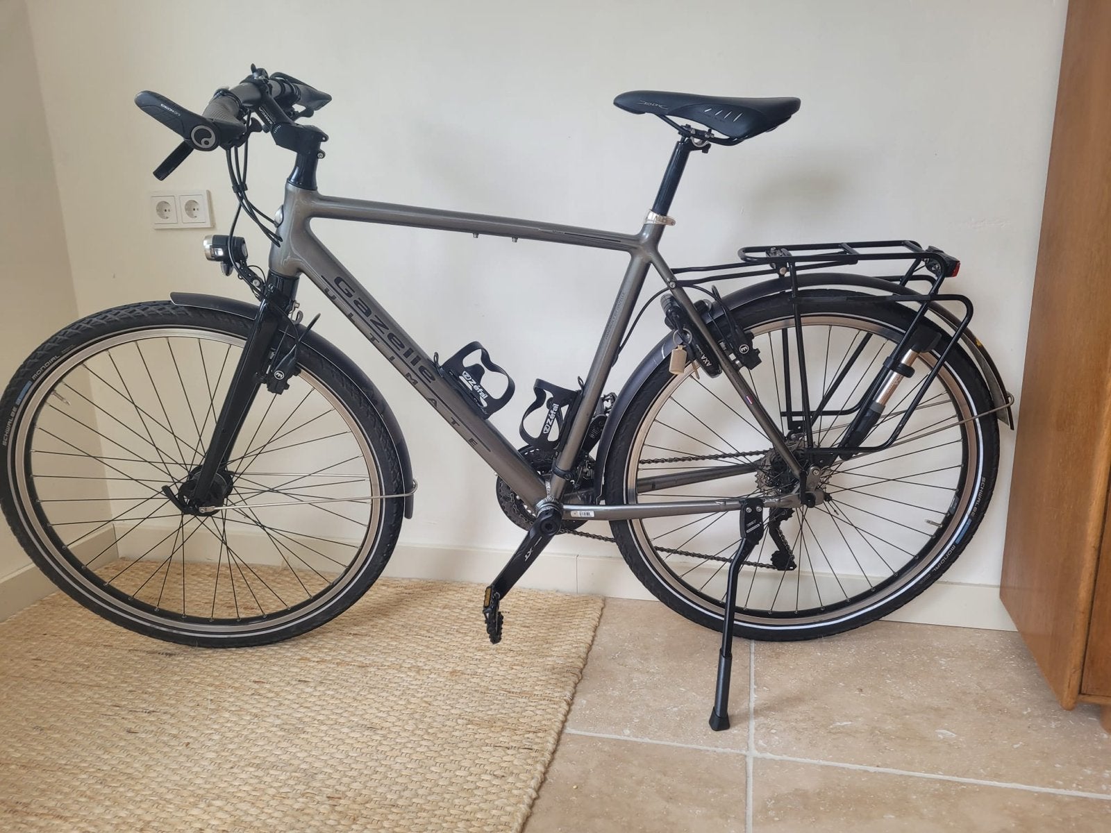 Gazelle Ultimate Herenfiets - Perfect voor woon-werkverkeer, Ophalen, 28 inch, Gebruikt, Velgrem