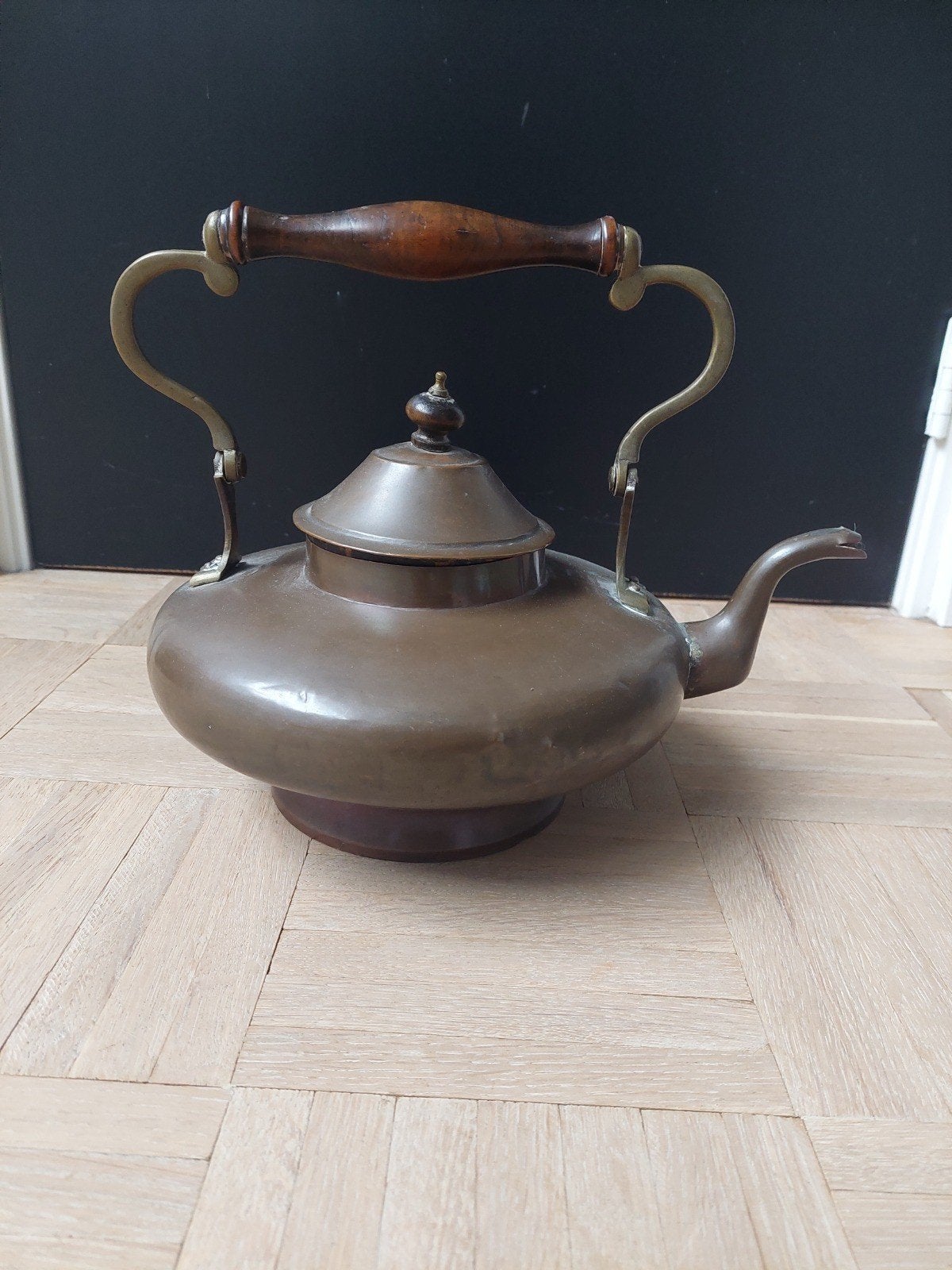 Antieke koperen ketel, Ophalen of Verzenden, Koper