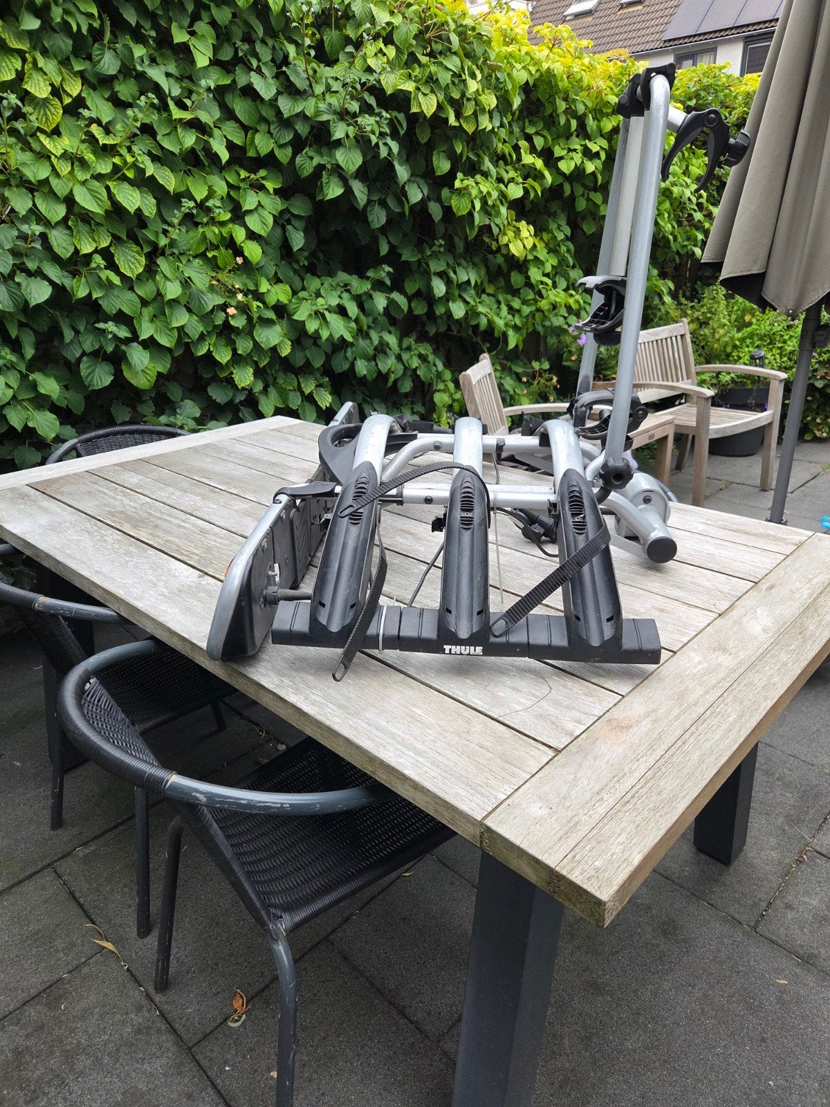 Thule fietsendrager voor 3 fietsen - Gebruikt, Ophalen of Verzenden, 2 fietsen, Gebruikt, Trekhaakdrager