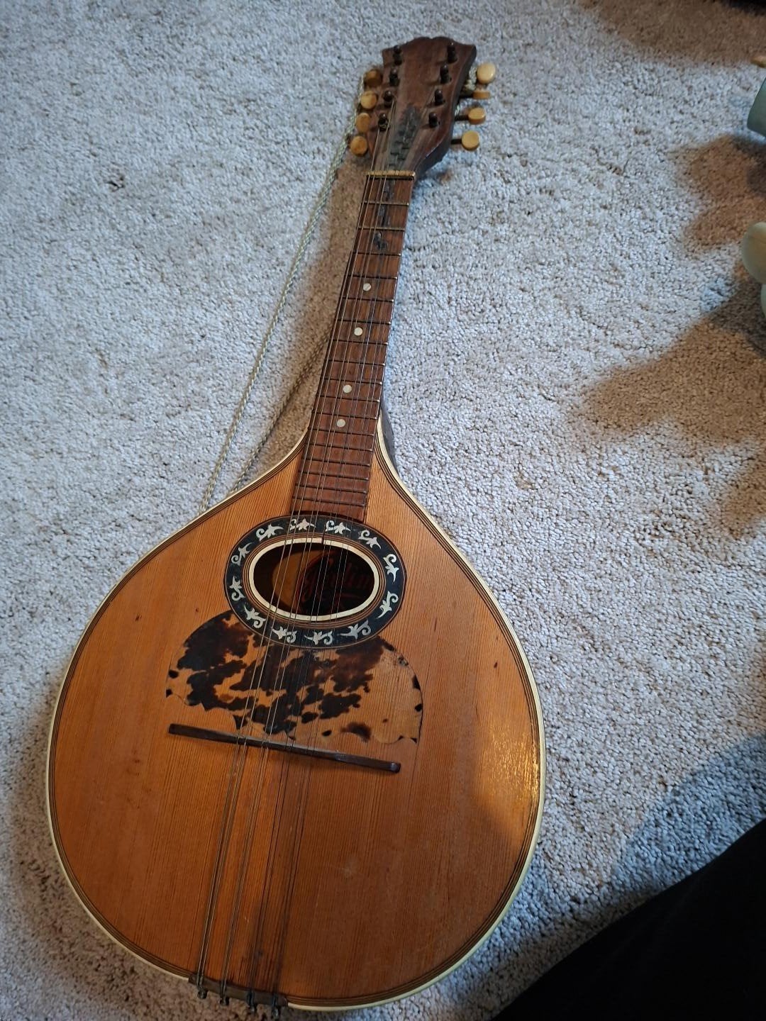 Vintage Hardim mandoline met koffer, Ophalen, Gebruikt, Overige typen