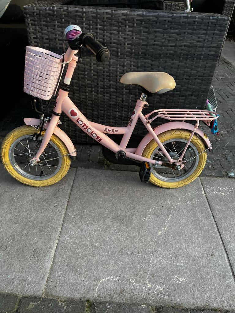 BFK Lots Love meisjesfiets 12,5 inch lichtroze, Ophalen, Gebruikt, 14 inch of minder, Handrem