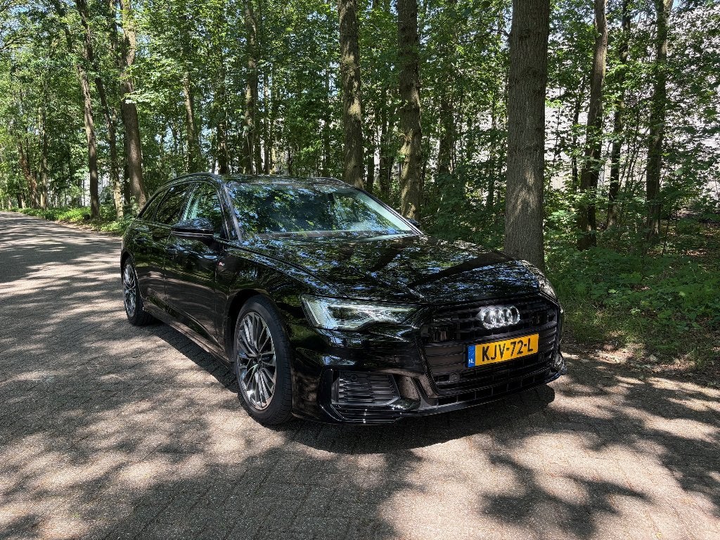 Audi A6 55 Tfsi e Quattro 367pk S-Line, Orig.Dealer, Auto's, 77 km/l, Zwart, Zwart, Plug-in hybride