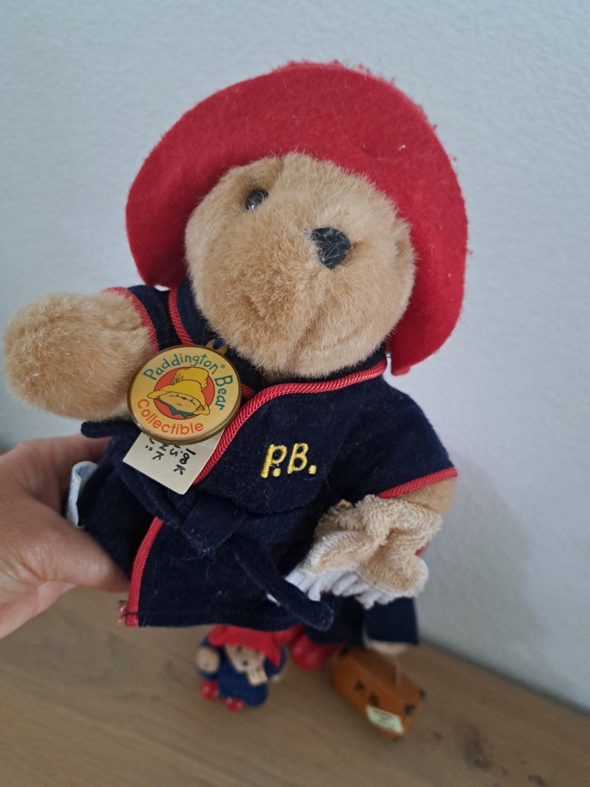 Vintage Paddington Beer badjas Eden Toys 23 cm hoog, Ophalen of Verzenden, Gebruikt, Stoffen beer, Overige merken