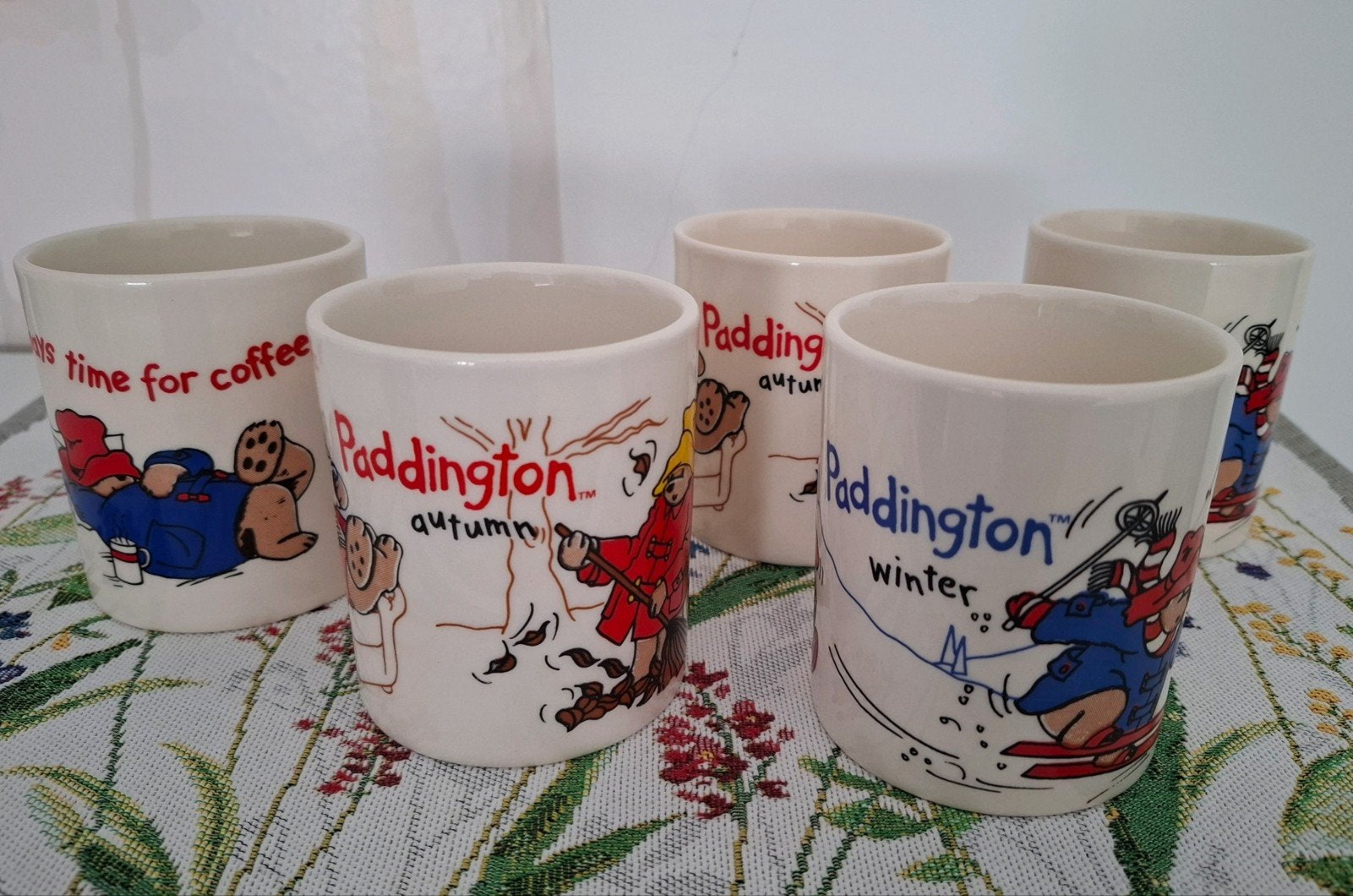 Paddington Beer Mugs - Set van 5, Huis en Inrichting, Keuken | Servies, Gebruikt, Overige merken, Keramiek, Vintage