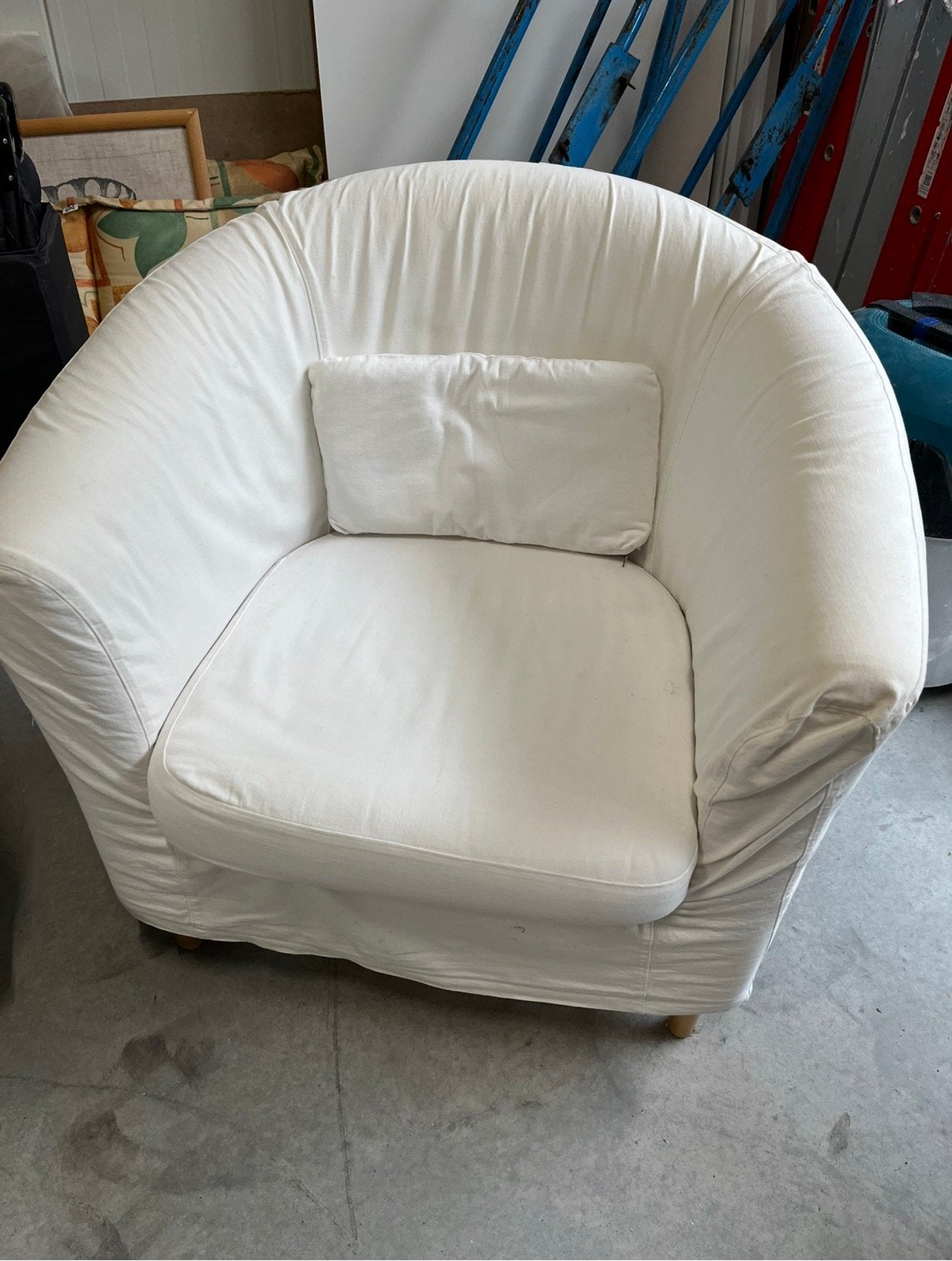 2 fauteuils van Ikea, Ophalen, Twee, Wit, Zo goed als nieuw