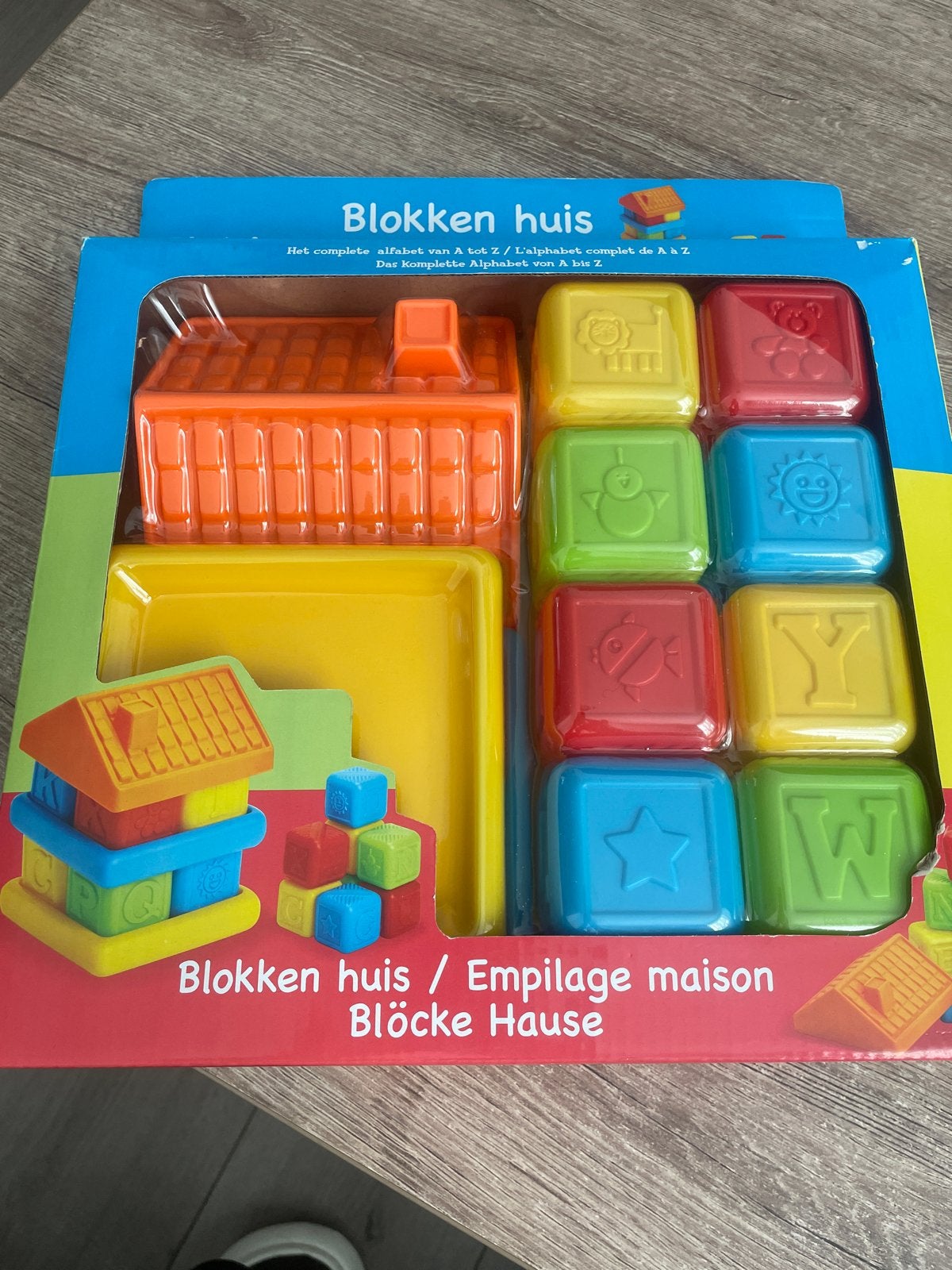 Blokken huis - Educatief speelgoed voor kinderen, Ophalen of Verzenden, Nieuw, Overige merken