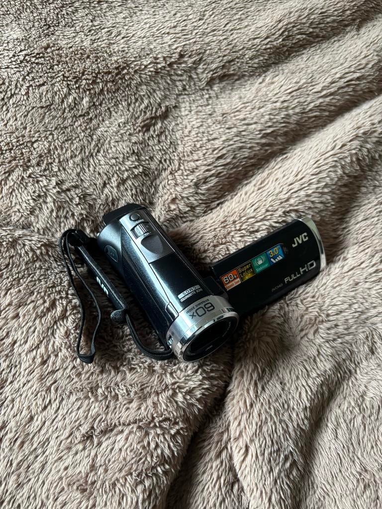 JVC GZ-E300BE Full HD Camcorder | 32GB SD-kaart | Tas, Audio, Tv en Foto, Videocamera's Digitaal, Ophalen, Full HD, JVC, 20x of meer