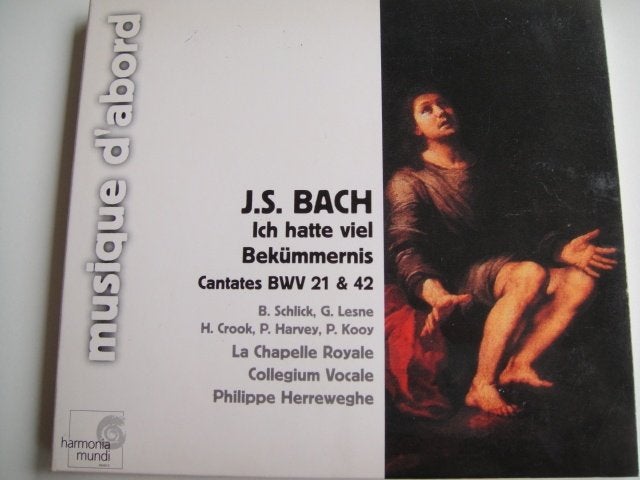BACH Ich hatte viel bekummernis CD CANTATES 21 HERREWEGHE, Ophalen of Verzenden, Barok, Gebruikt, Overige typen