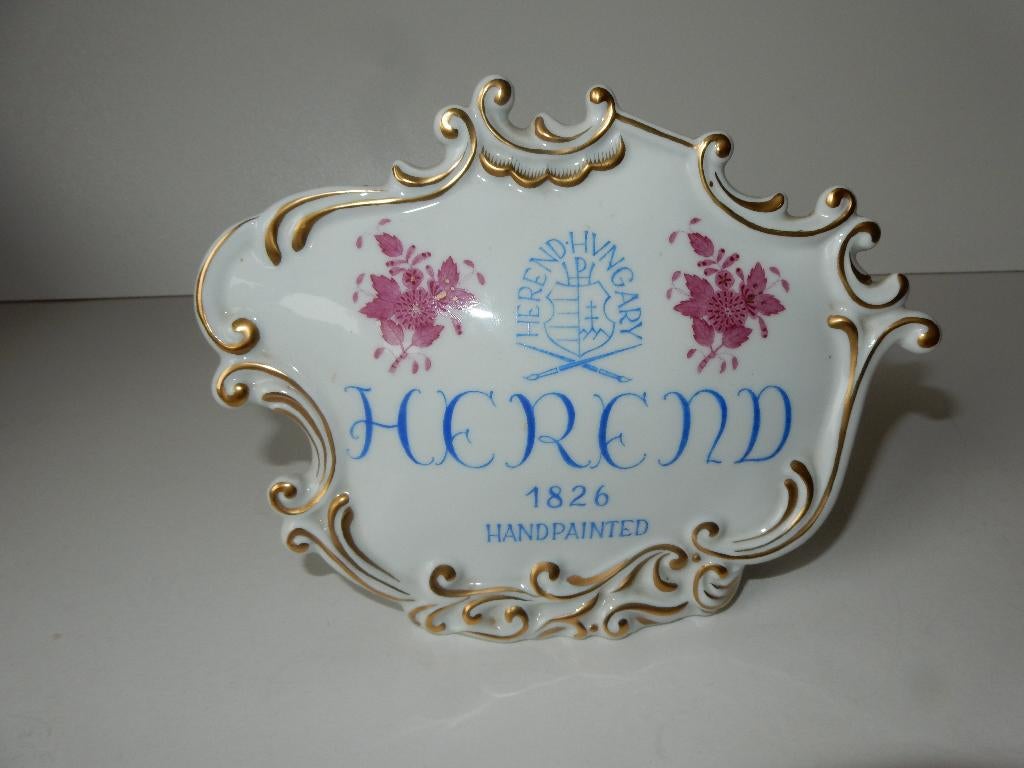 Herend  grote Display Dealerbord, Antiek en Kunst, Ophalen of Verzenden