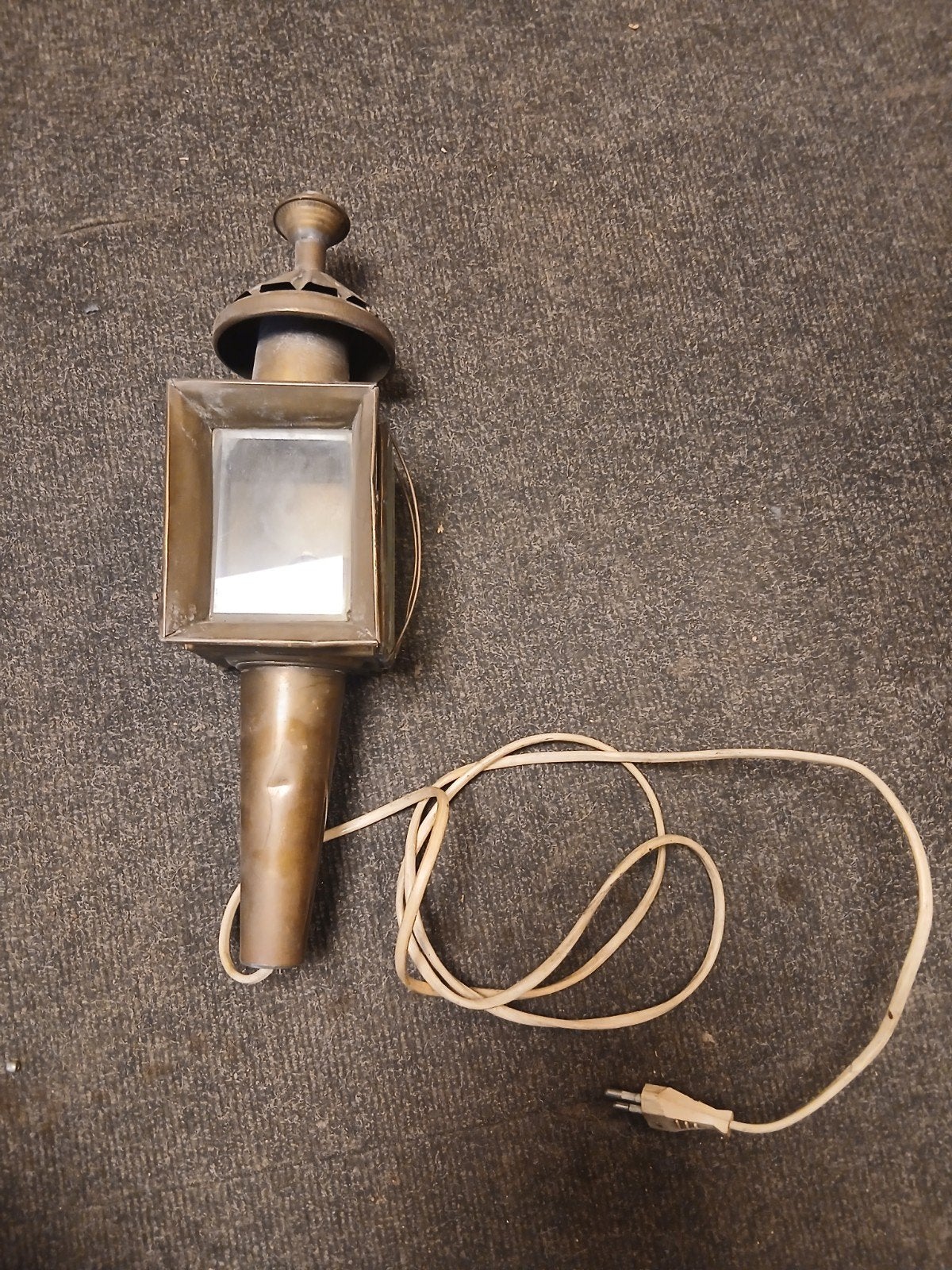 Antieke Koperen Scheepslamp / Lantaarn - Decoratief, Antiek en Kunst, Ophalen of Verzenden