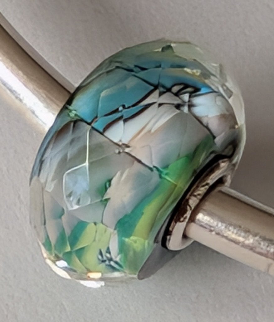 Trollbeads VREDIG LANDSCHAP FACET (+NIEUWE AVONTUREN set), Sieraden, Tassen en Uiterlijk, Bedels, -, Verzenden, -, Zo goed als nieuw