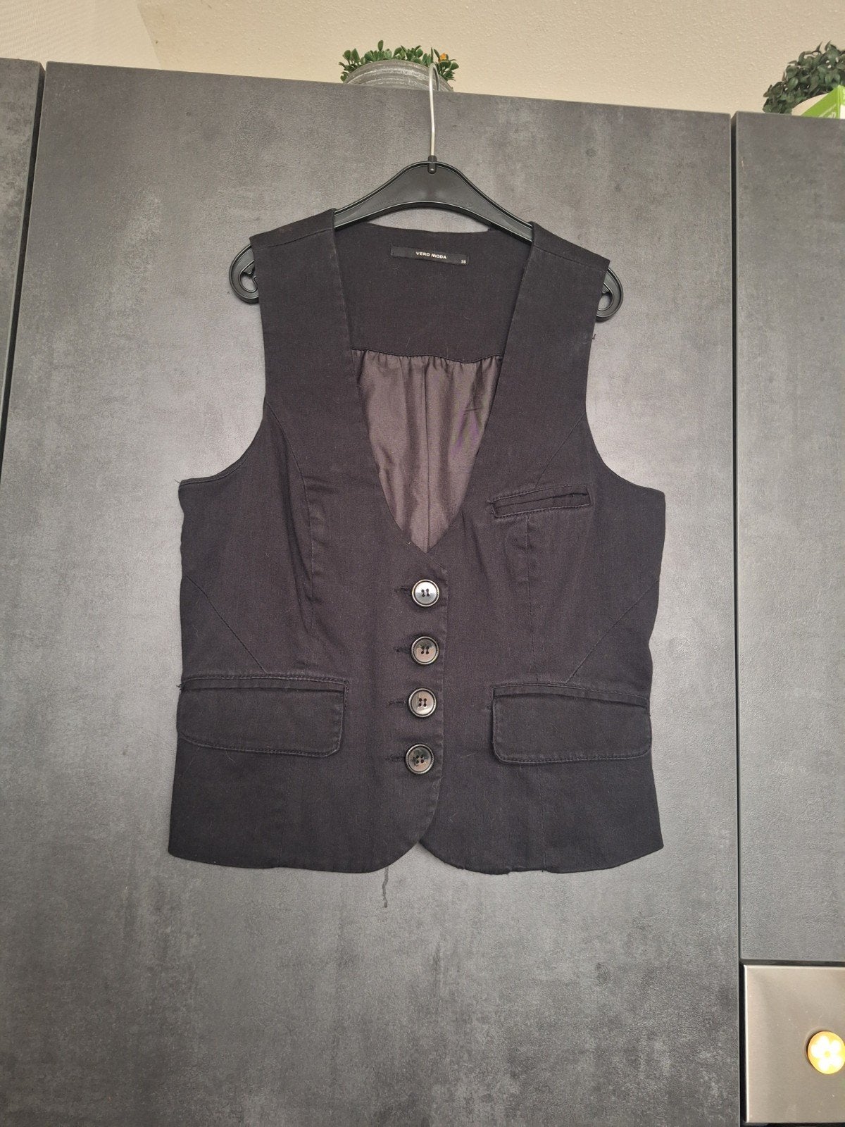 Gilet vero moda maat 36, Kleding | Dames, Bodywarmers, Ophalen of Verzenden, Gedragen, Maat 36 (S), Zwart