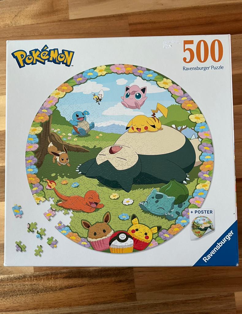 Ravensburger Pokemon puzzel 500 stukjes, Ophalen of Verzenden, 500 t/m 1500 stukjes, Zo goed als nieuw, Legpuzzel