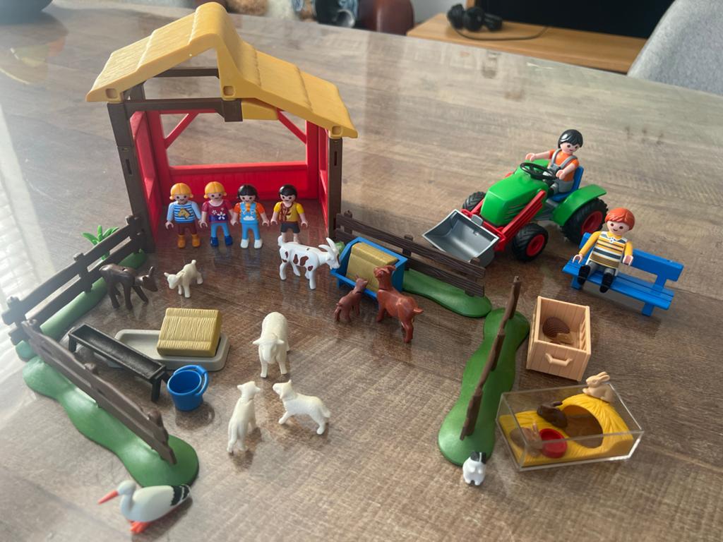 Playmobil kinderboerderij Set met Figuren en Dieren, Ophalen of Verzenden, Gebruikt, Jongen of Meisje
