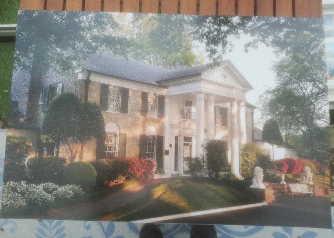 ELVIS PRESLEY "GRACELAND" POSTER, Ophalen of Verzenden, Zo goed als nieuw, A1 t/m A3, Film en Tv