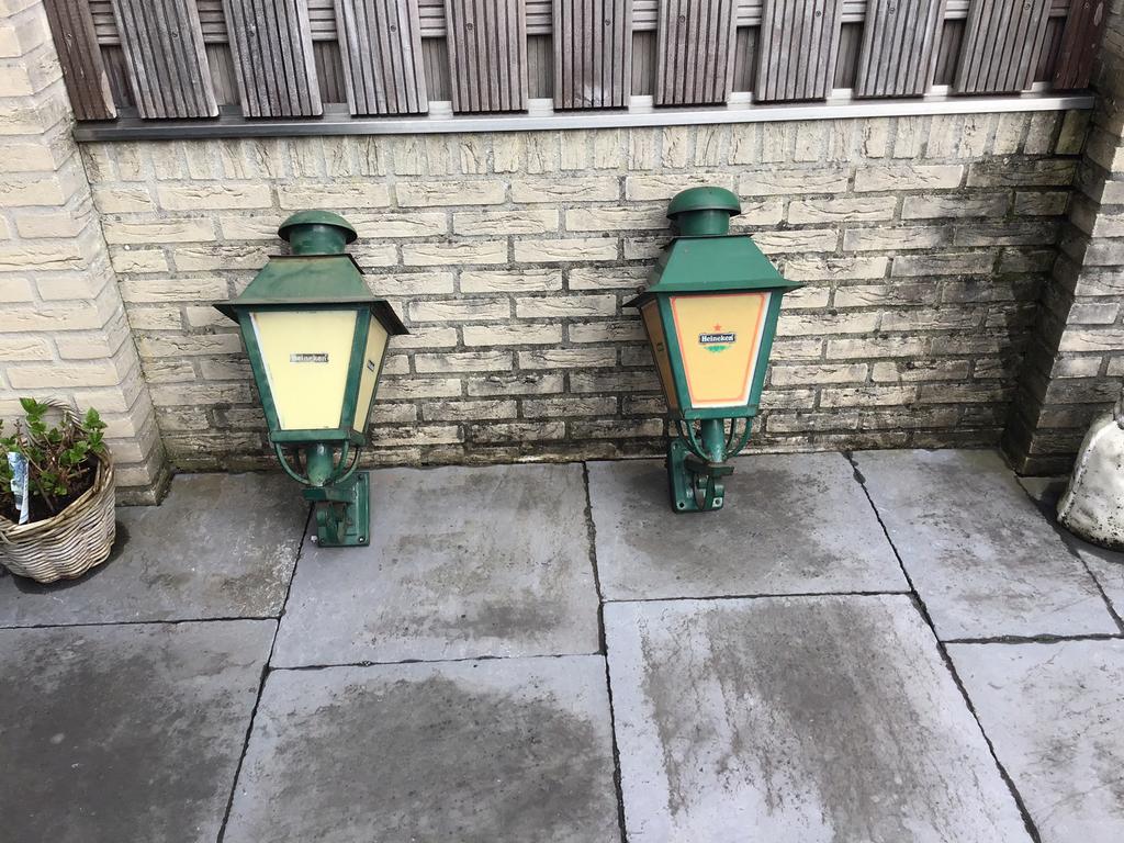 Heineken buiten lantaarns, Gebruikt, Minder dan 50 watt, Wandlamp, Ophalen of Verzenden
