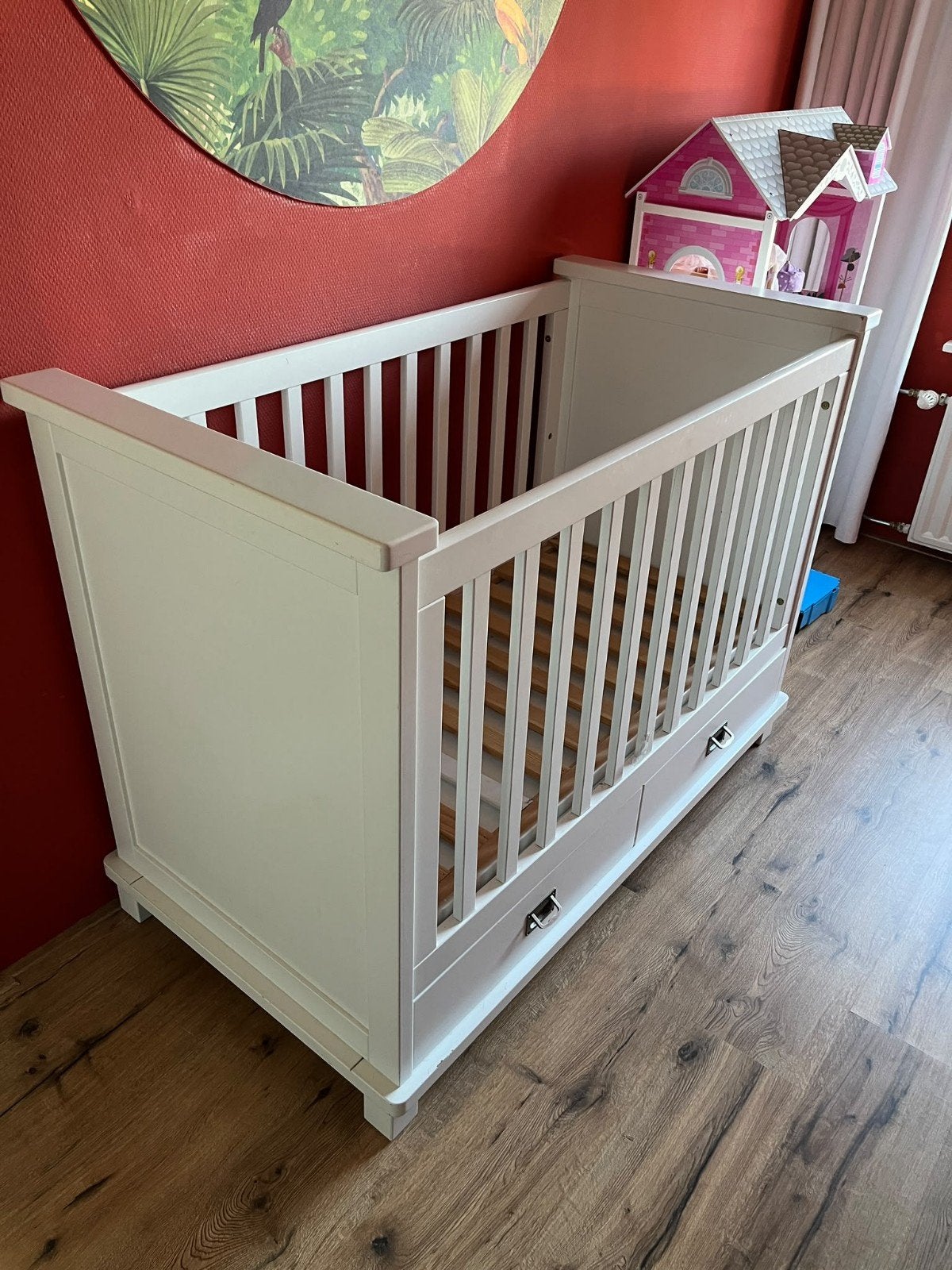 Kinderledikant 120x60 cm met lades - Gebruikt, Ophalen, Gebruikt, Lattenbodem, Minder dan 140 cm