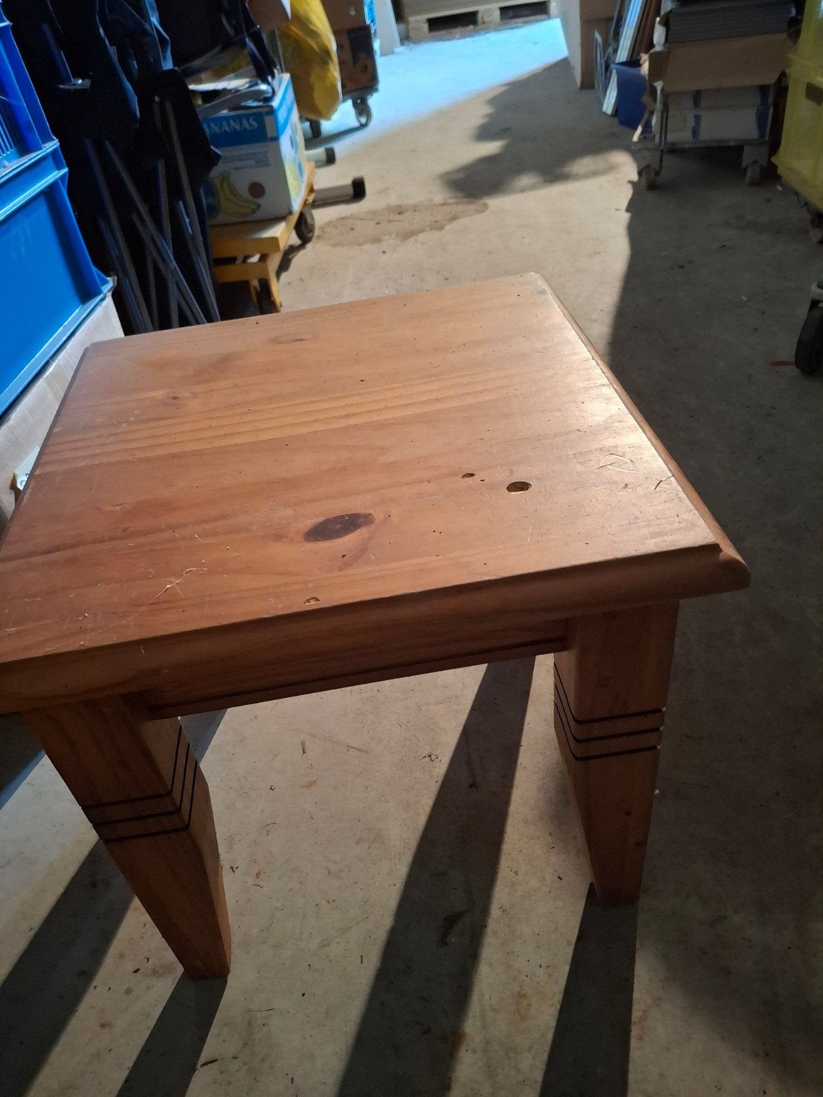Houten bijzettafel - Vierkant, Ophalen, Minder dan 45 cm, Minder dan 55 cm, Gebruikt