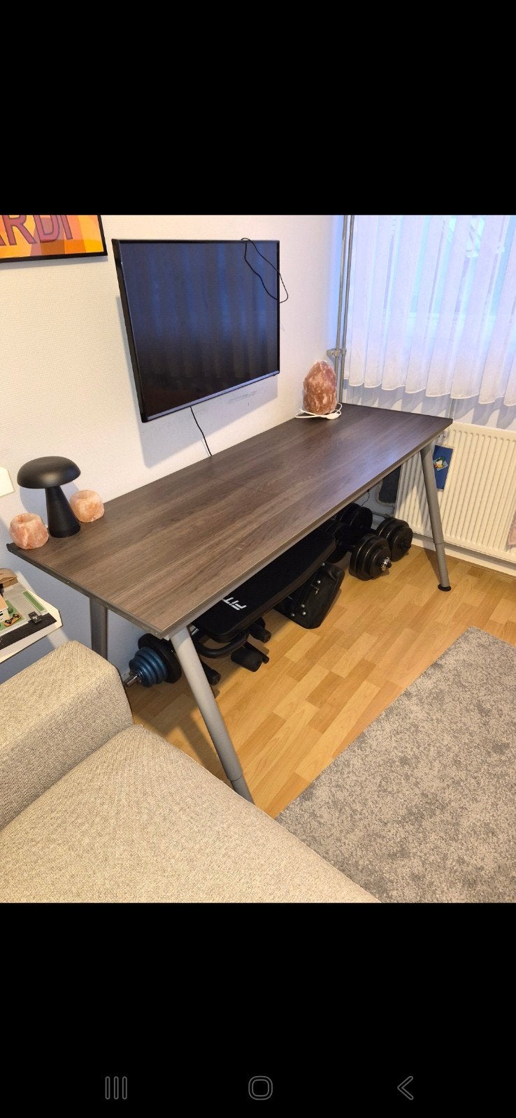 Verstelbaar bureau - ideaal voor thuiswerken, Huis en Inrichting, Bureaus, Zit-sta bureau, Gebruikt, Hout, In hoogte verstelbaar