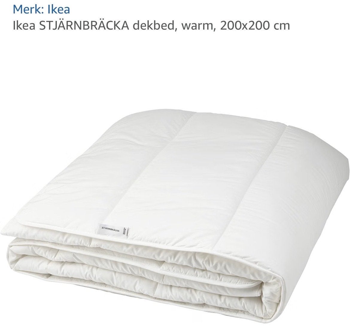 IKEA STJÄRNBRÄCKA dekbed, warm, 200x200 cm met hoes, Katoen, Ophalen of Verzenden, Deken of Dekbed, IKEA