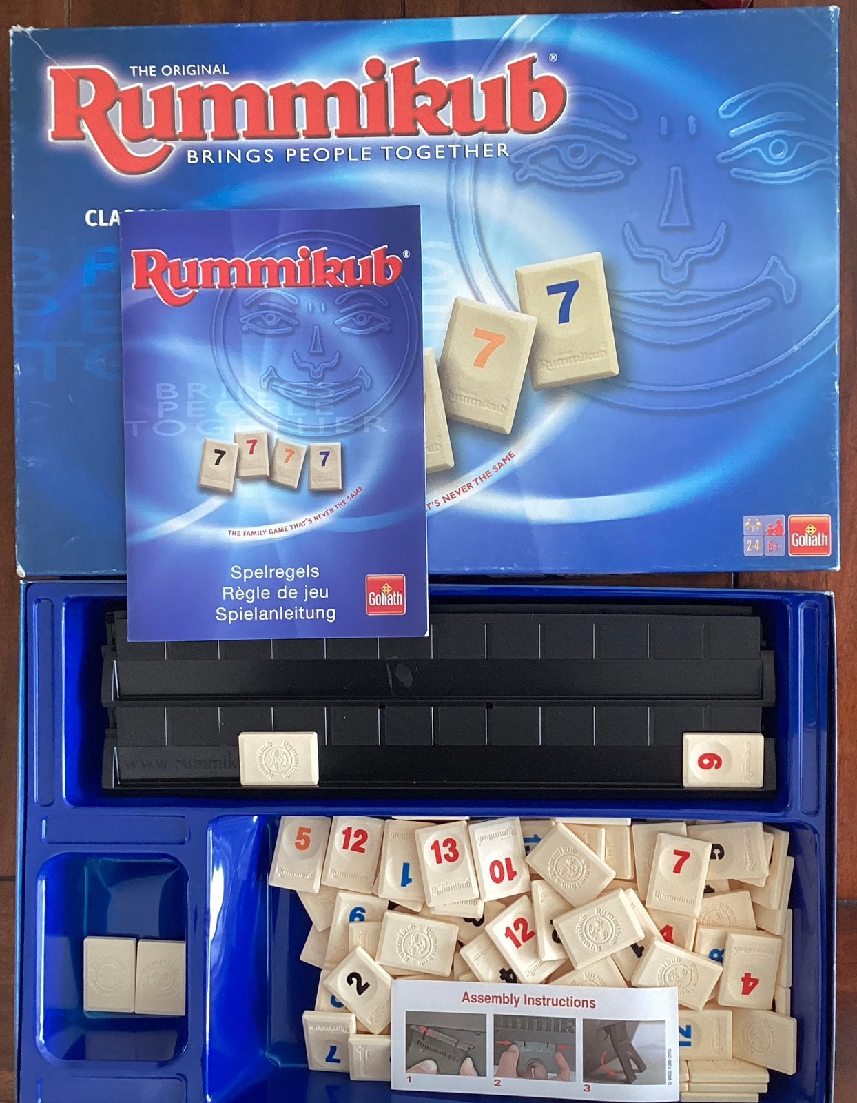 Rummicub met grote stenen, compleet, Ophalen of Verzenden, Zo goed als nieuw