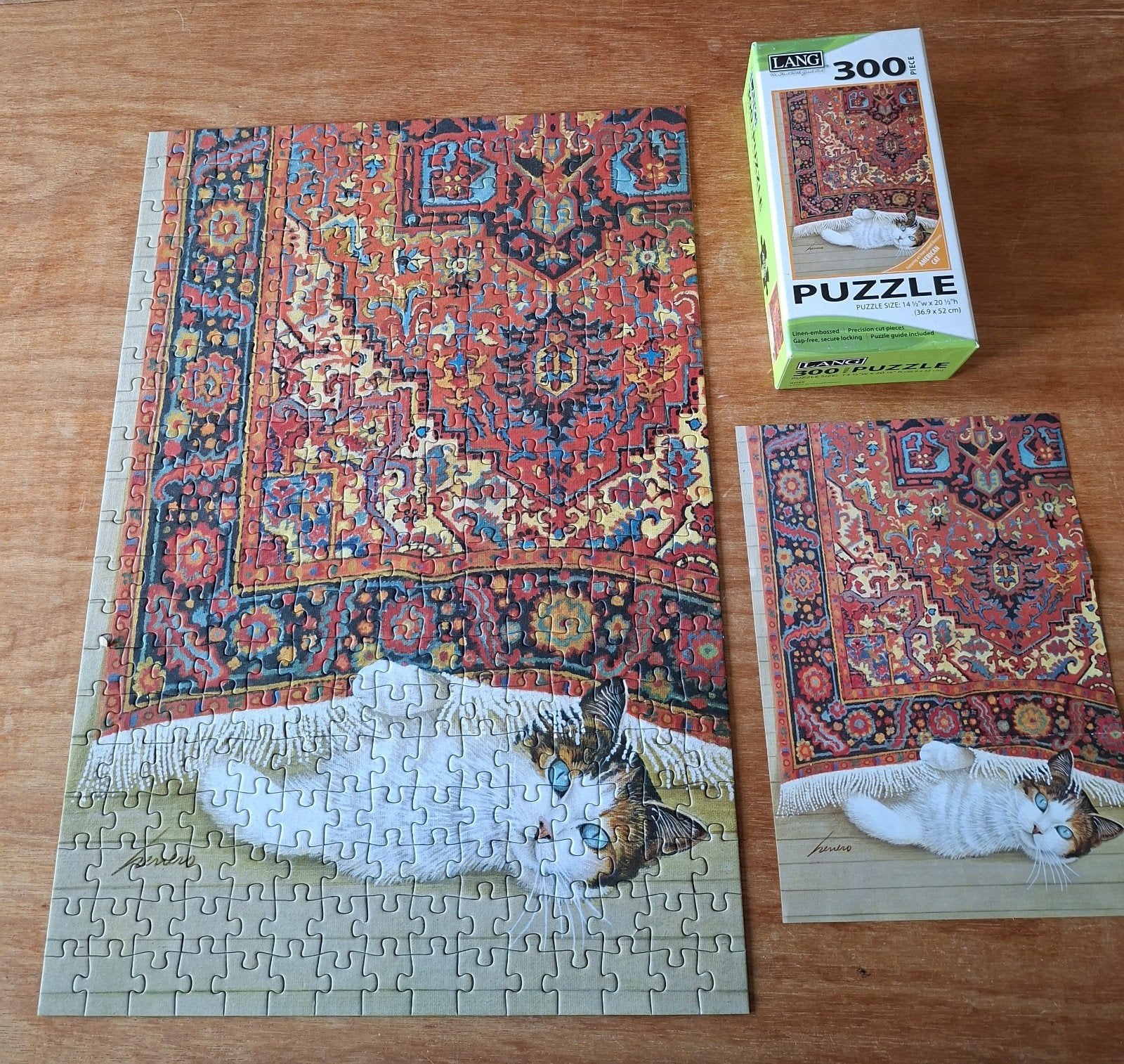 Poezen puzzel met  300 XL stukjes, Ophalen of Verzenden, Minder dan 500 stukjes, Zo goed als nieuw