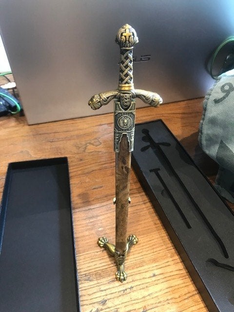 fraai miniatuurzwaard/briefopener, Verzamelen, Ophalen of Verzenden, Overige soorten, Overige gebieden, Miniatuur of Beeldje