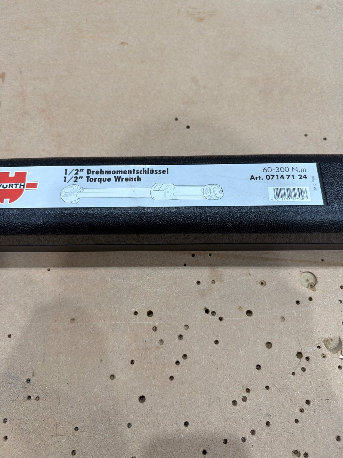 Wurth 1/2" momentsleutel 60-300 Nm, Doe-het-zelf en Verbouw, Gereedschap | Handgereedschap, Ophalen, Zo goed als nieuw, Sleutel/ratel