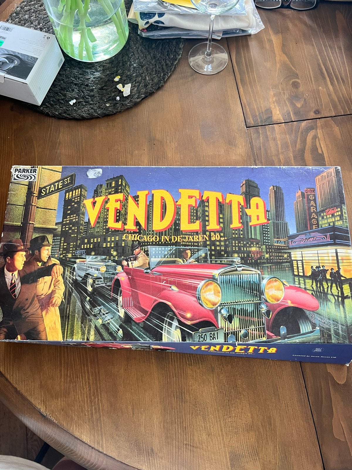 Vendetta: Chicago in de jaren '30 bordspel (vintage!), Drie of vier spelers, Ophalen of Verzenden, Gebruikt