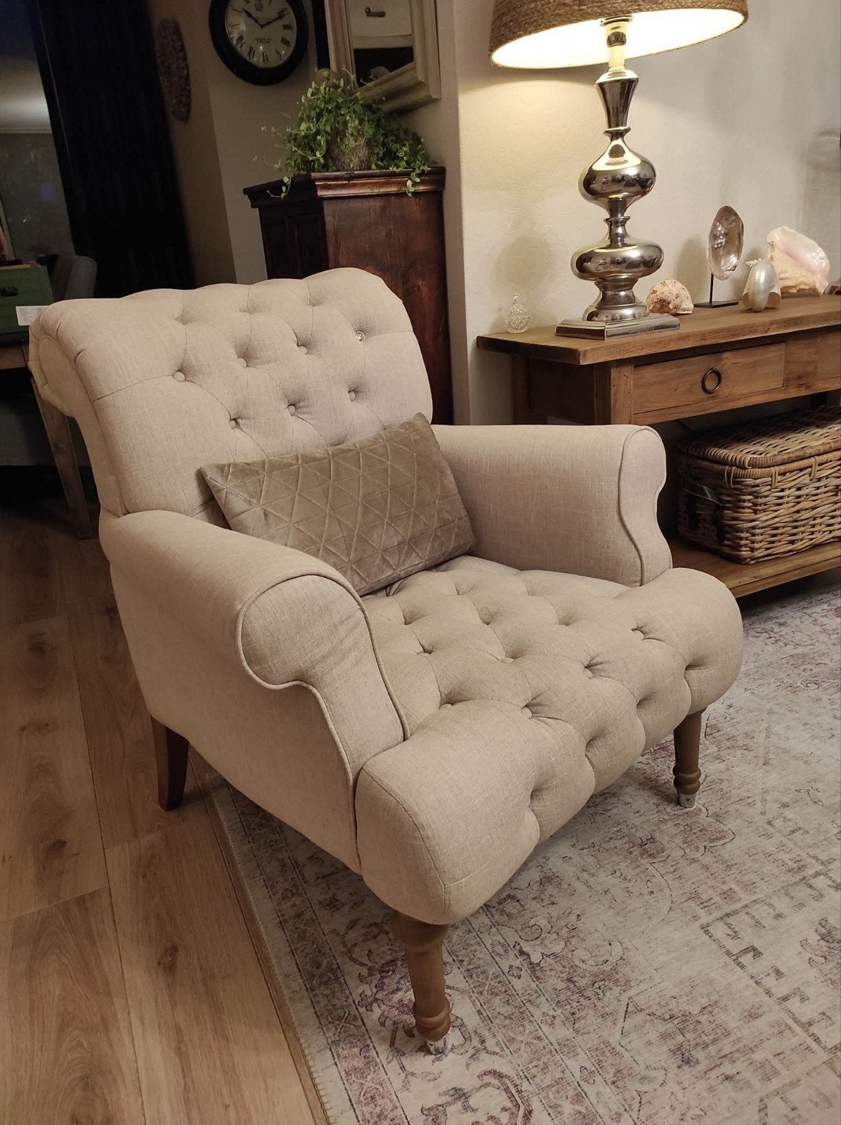 Rivièra Maison fauteuil, Huis en Inrichting, Banken | Sofa's en Chaises Longues, Ophalen, Eenpersoons, 75 tot 100 cm, Landelijk