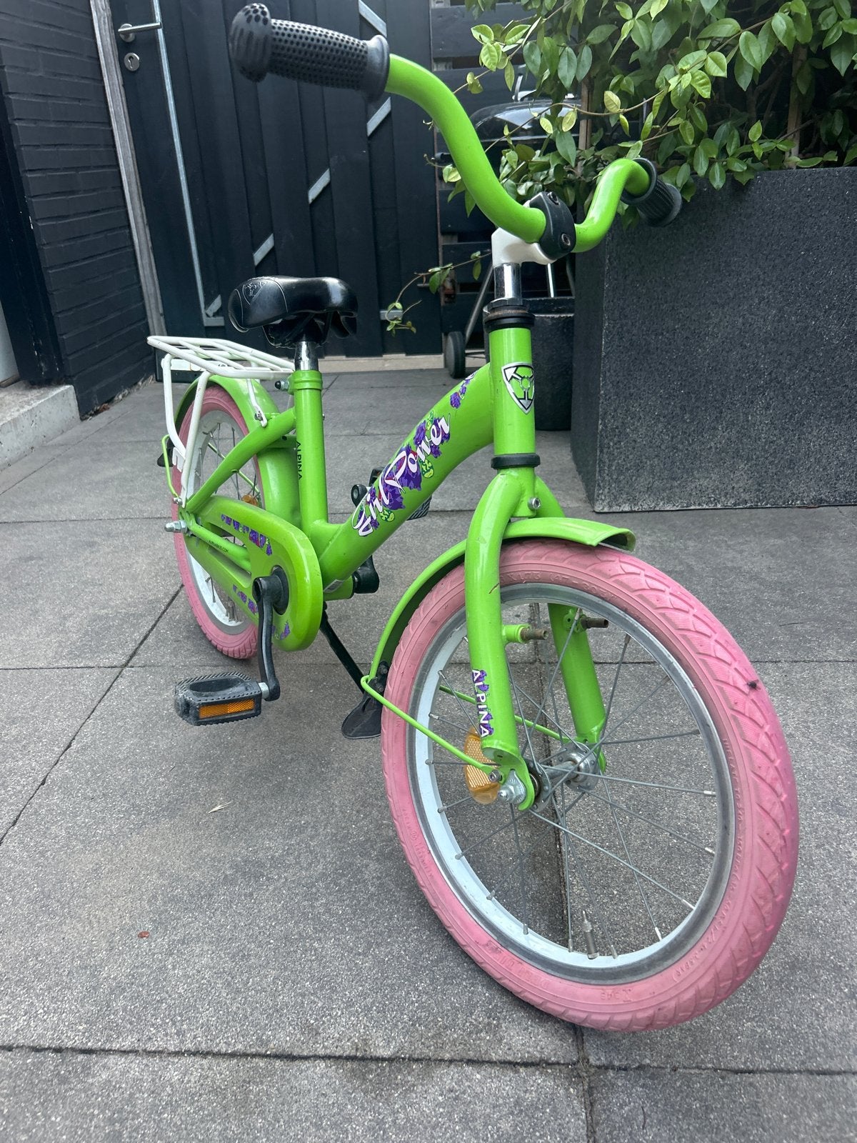 Alpina Girlpower kinderfiets - 16 inch, Fietsen en Brommers, Fietsen | Kinderfietsjes, Ophalen, Gebruikt, Terugtraprem, 16 tot 20 inch