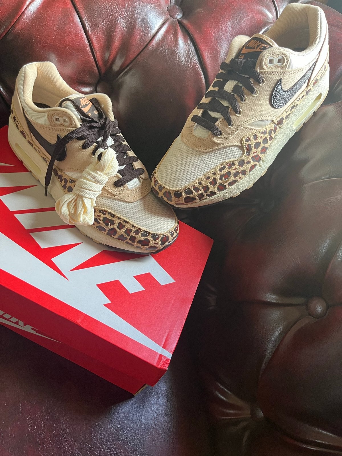 Nike Air Max 1 '87 WMNS Leopard, Ophalen of Verzenden, Nieuw, Beige, Sneakers of Gympen