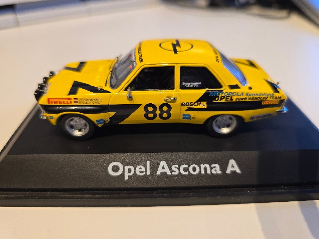 Opel Ascona A rally nr 88 1/43, Hobby en Vrije tijd, Modelauto's | 1:43, Ophalen of Verzenden, Gebruikt, Auto, Schuco