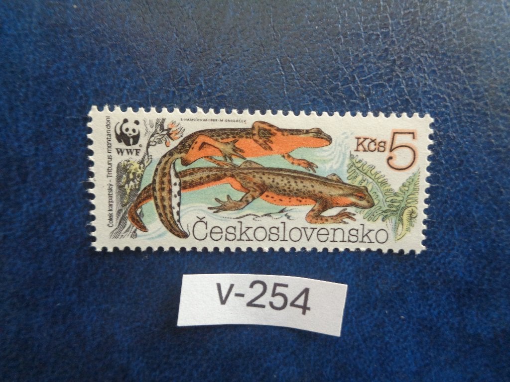 tsjechoslowakije - salamander / postfris 1988 (v-254), Ophalen of Verzenden, Overige landen, Postfris