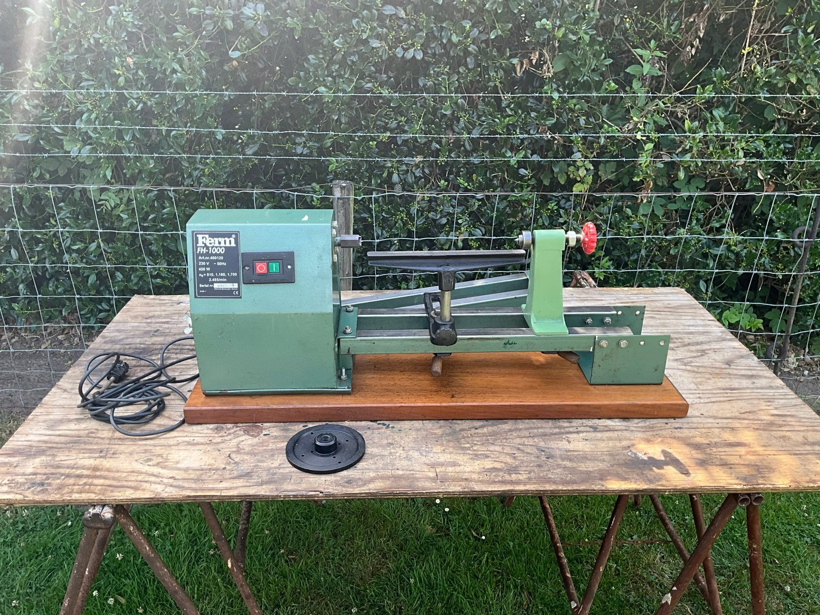Ferm FH-1000 Houtdraaibank - Goede Staat, Doe-het-zelf en Verbouw, Draaibanken, Ophalen, Gebruikt, Houtdraaibank, 500 tot 1000 mm