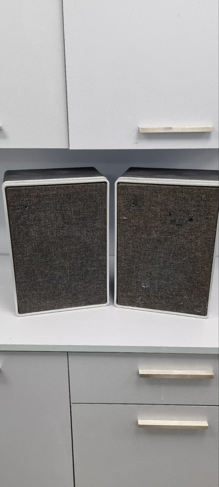 Philips type 22 rh443 vintage speakers, Audio, Tv en Foto, Luidsprekers, Stereo speakers, Philips, Inclusief kabels, Ophalen of Verzenden