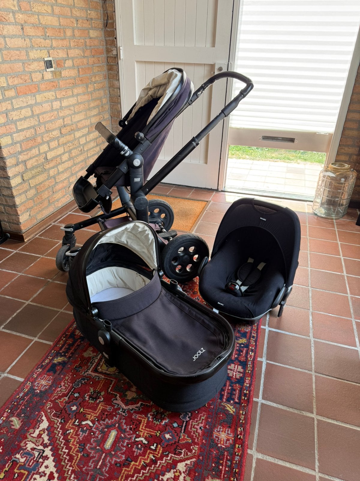 Joolz Day kinderwagen met toebehoren, Gebruikt, Verstelbare duwstang, Ophalen, Kinderwagen