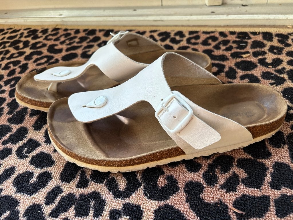 Fijne slippers, Natuform 42, Wit, Ophalen of Verzenden, Natuform, Sneakers of Gympen