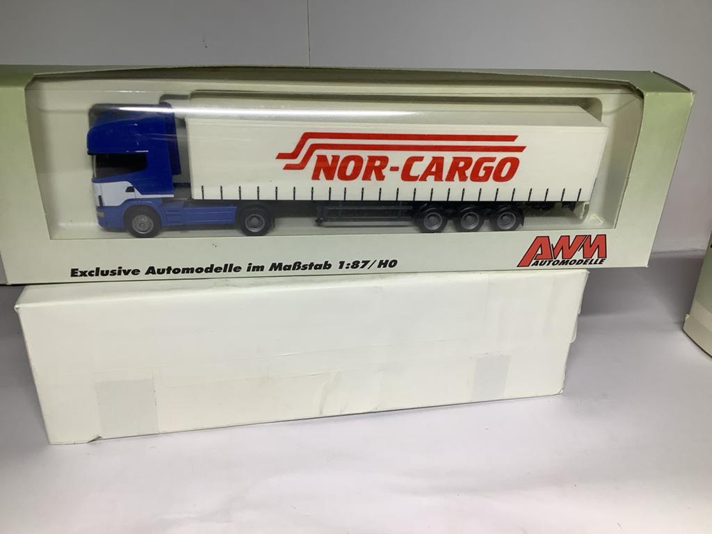 AWM Scania Nor-Cargo Vrachtwagenmodel 1:87/HO, Ophalen of Verzenden, Nieuw, Bus of Vrachtwagen, AWM